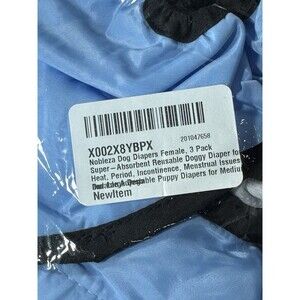 Reusable Dog Diapers Female 3-Pack Size L (19–27”) Washable Puppy Heat Period